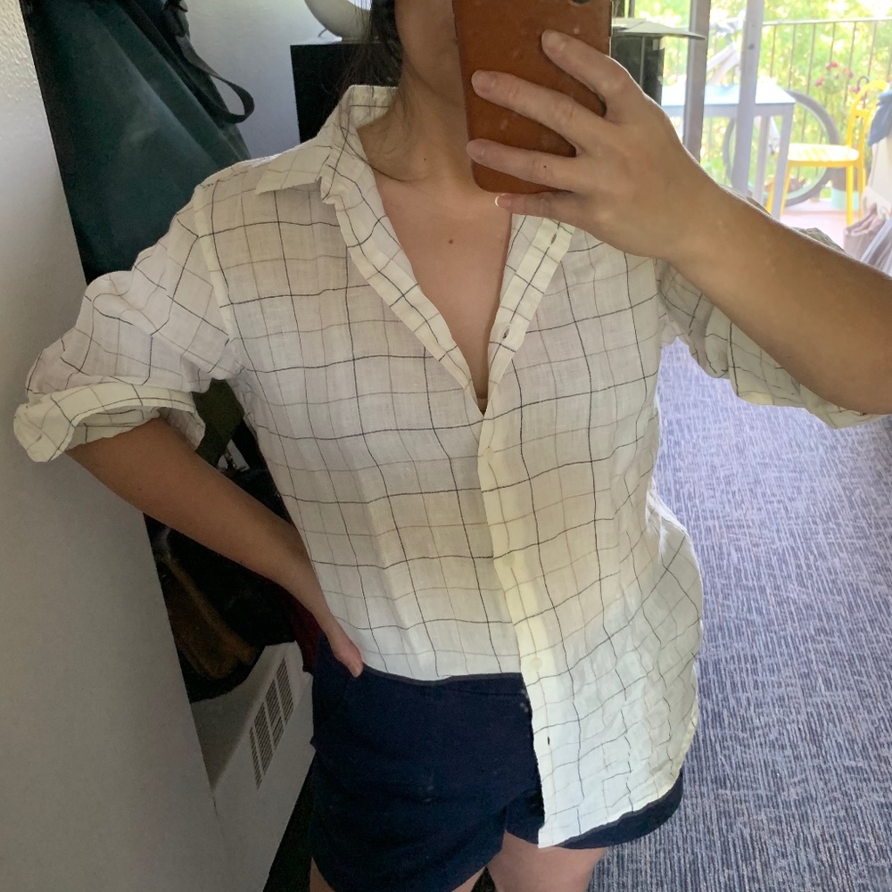 Uniqlo 100% linen shirt